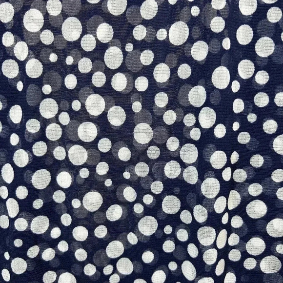 INC Size XL Polka Dot Rosette Flirty Ruffle Tank Top Office Retro Cosplay - Picture 7 of 9